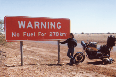 Riding Across Australia on a Yamaha XV1000